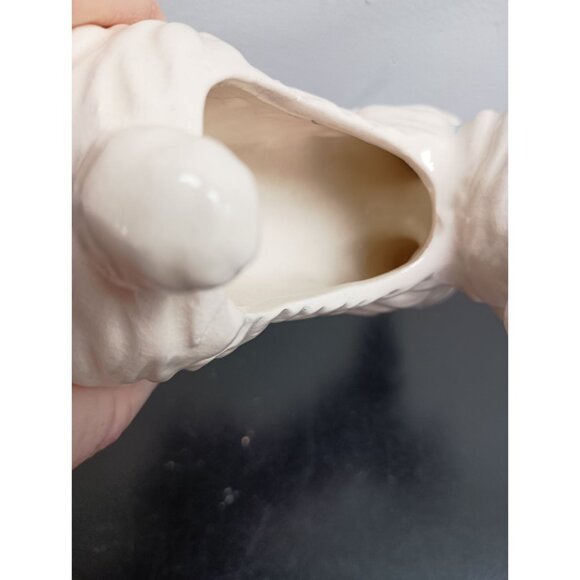 Vintage Lamb Planter NAPCO Japan MCM Hand Painted Porcelain - Picture 3 of 7